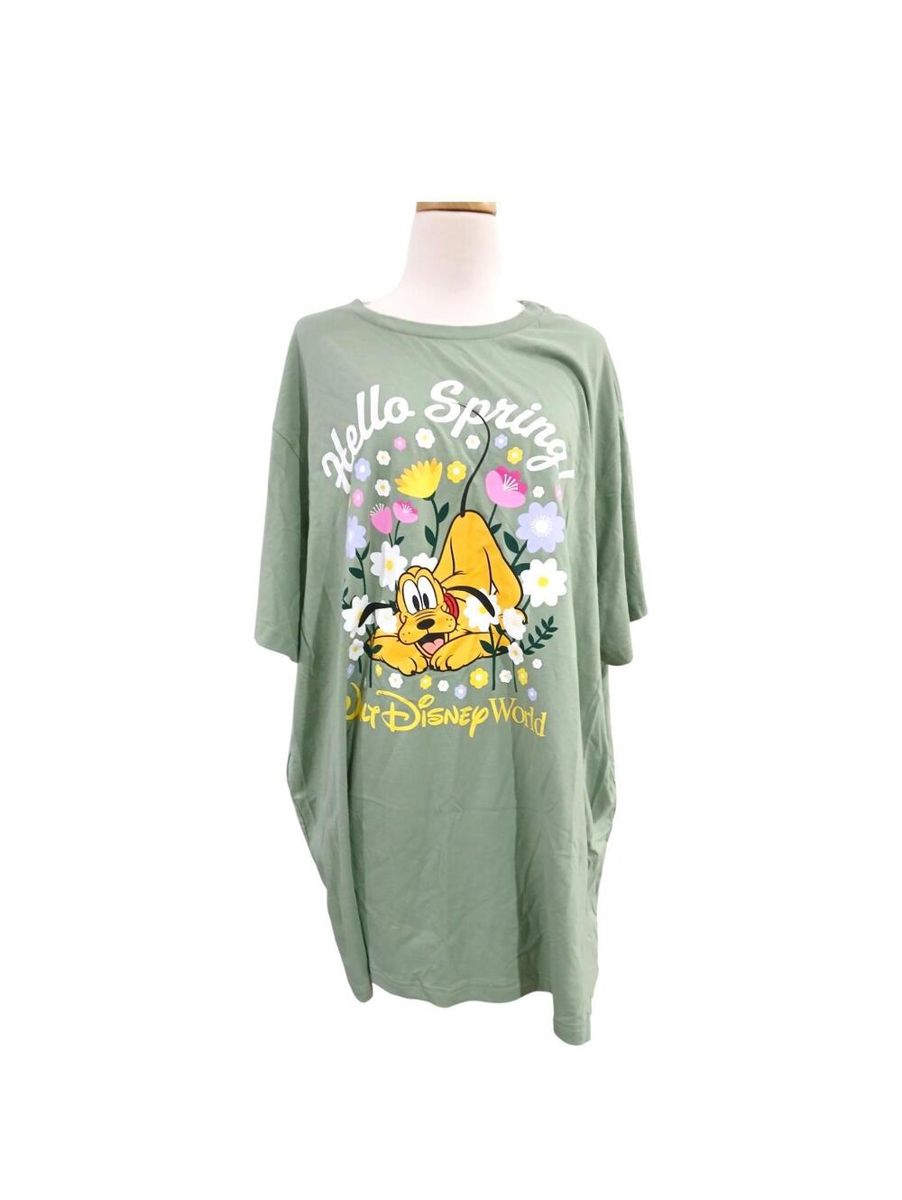 Disney Parks “Hello Spring” Pluto T-Shirt – Size 3XL 🌸☀️🐶✨